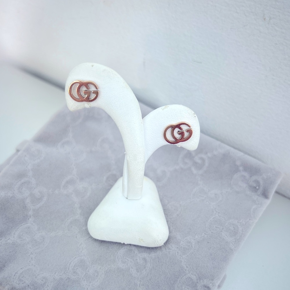 Gucci logo  pierced earrings